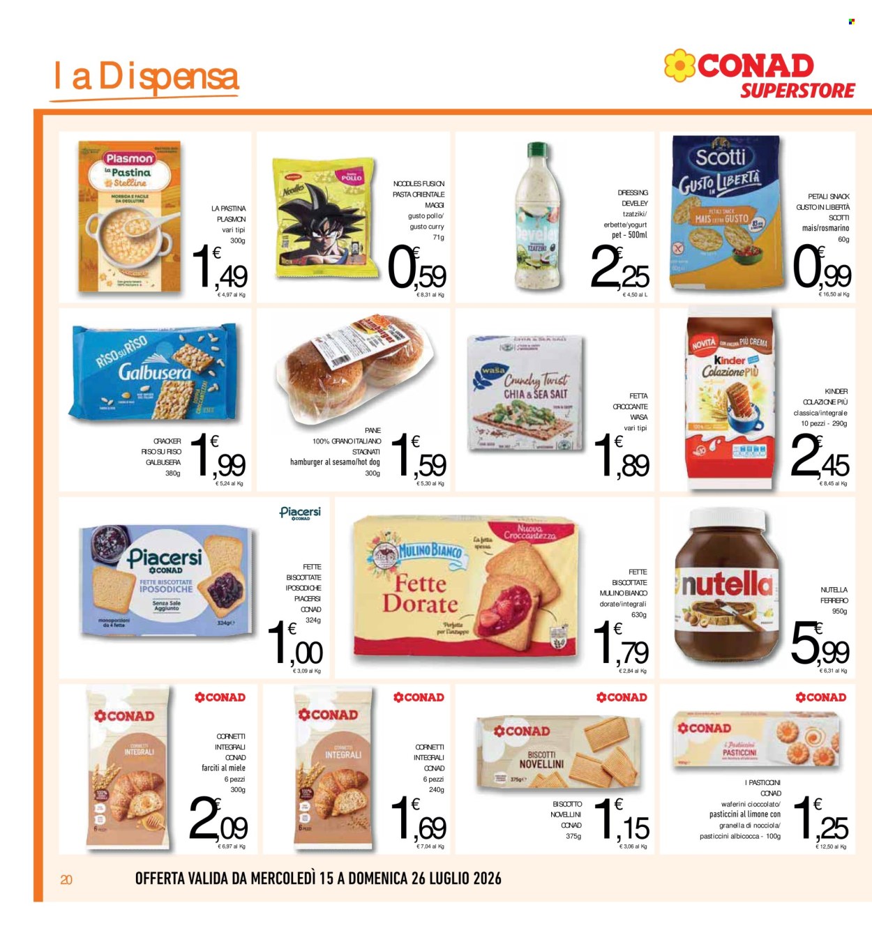 Volantino Conad Superstore - 15/7/2026 - 26/7/2026. Pagina 20