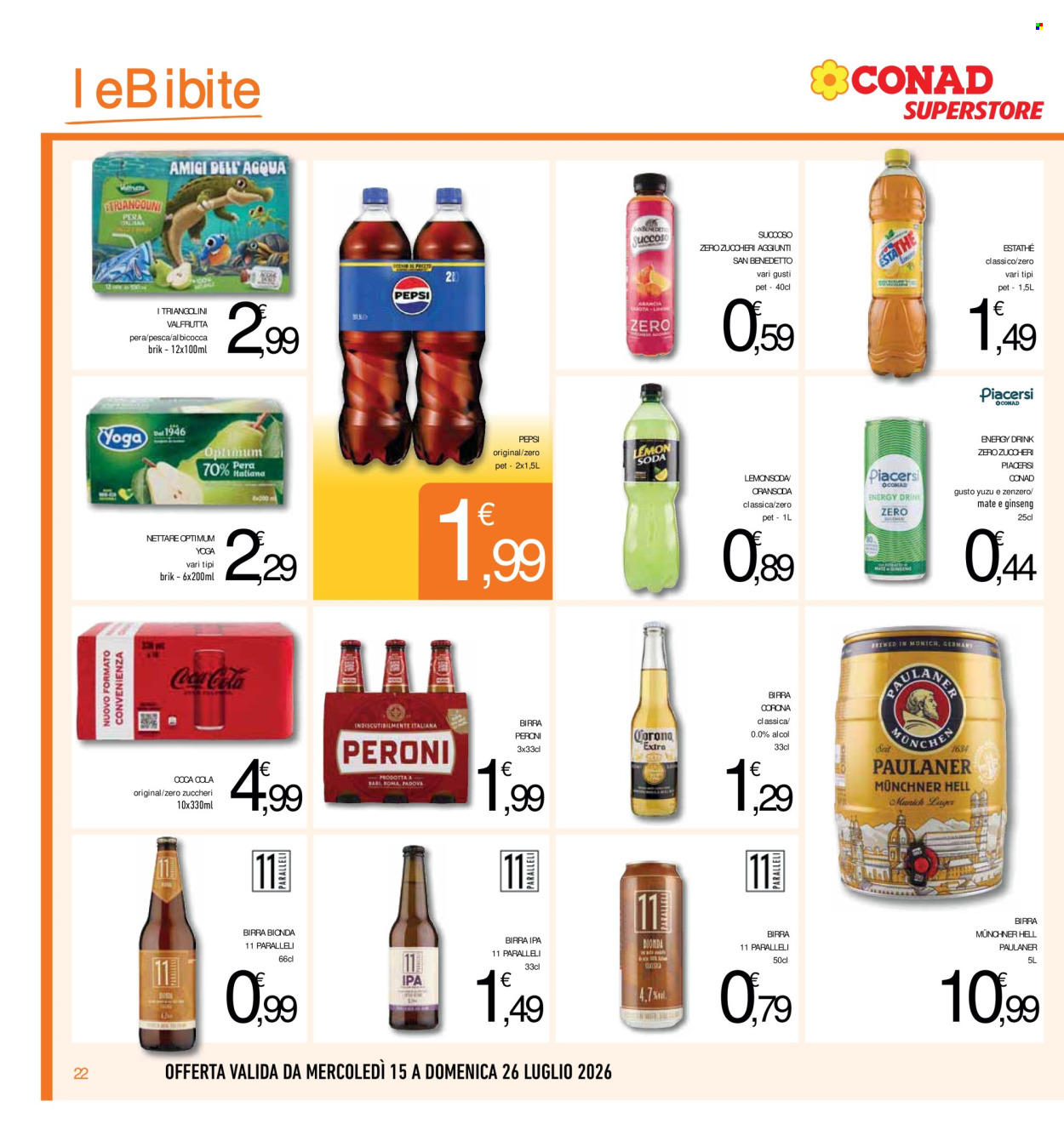 Volantino Conad Superstore - 15/7/2026 - 26/7/2026. Pagina 22