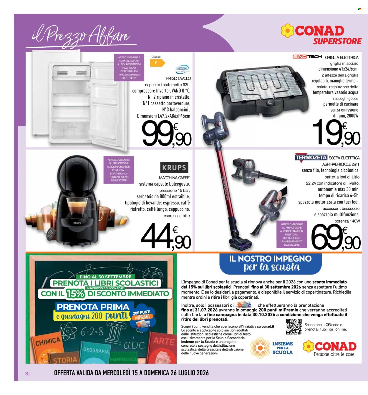 Volantino Conad Superstore - 15/7/2026 - 26/7/2026. Pagina 30