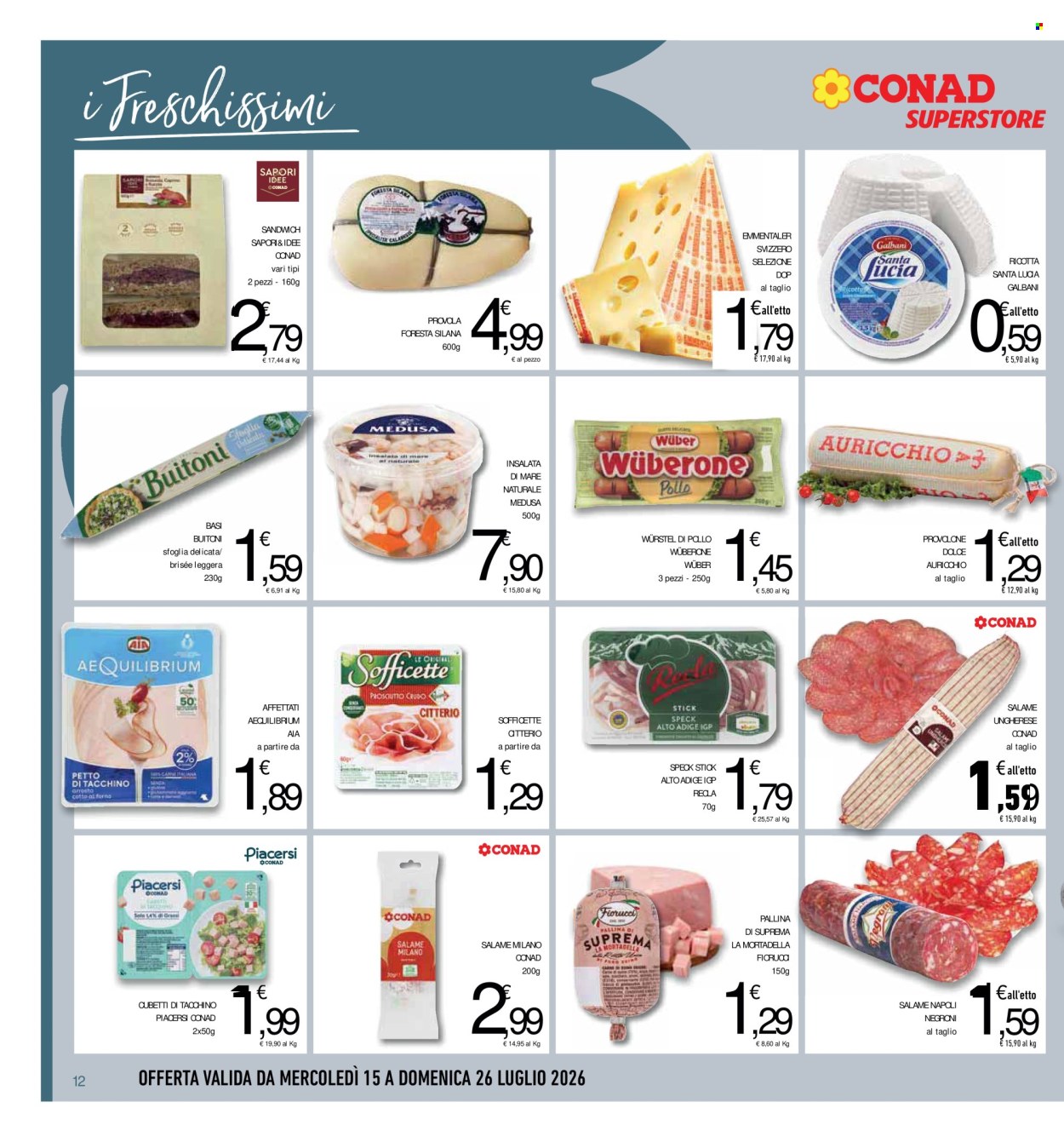 Volantino Conad Superstore - 15/7/2026 - 26/7/2026. Pagina 12