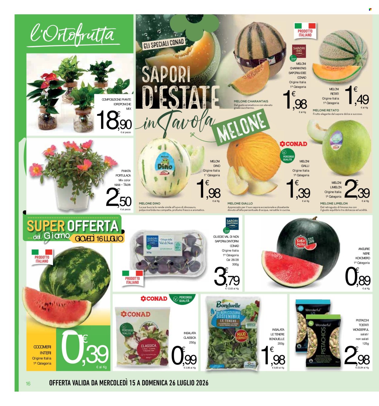 Volantino Conad Superstore - 15/7/2026 - 26/7/2026. Pagina 16