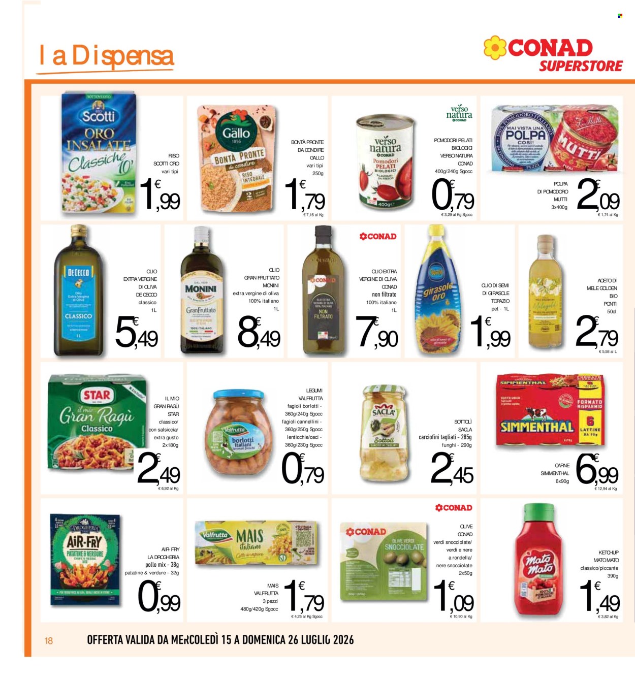 Volantino Conad Superstore - 15/7/2026 - 26/7/2026. Pagina 18