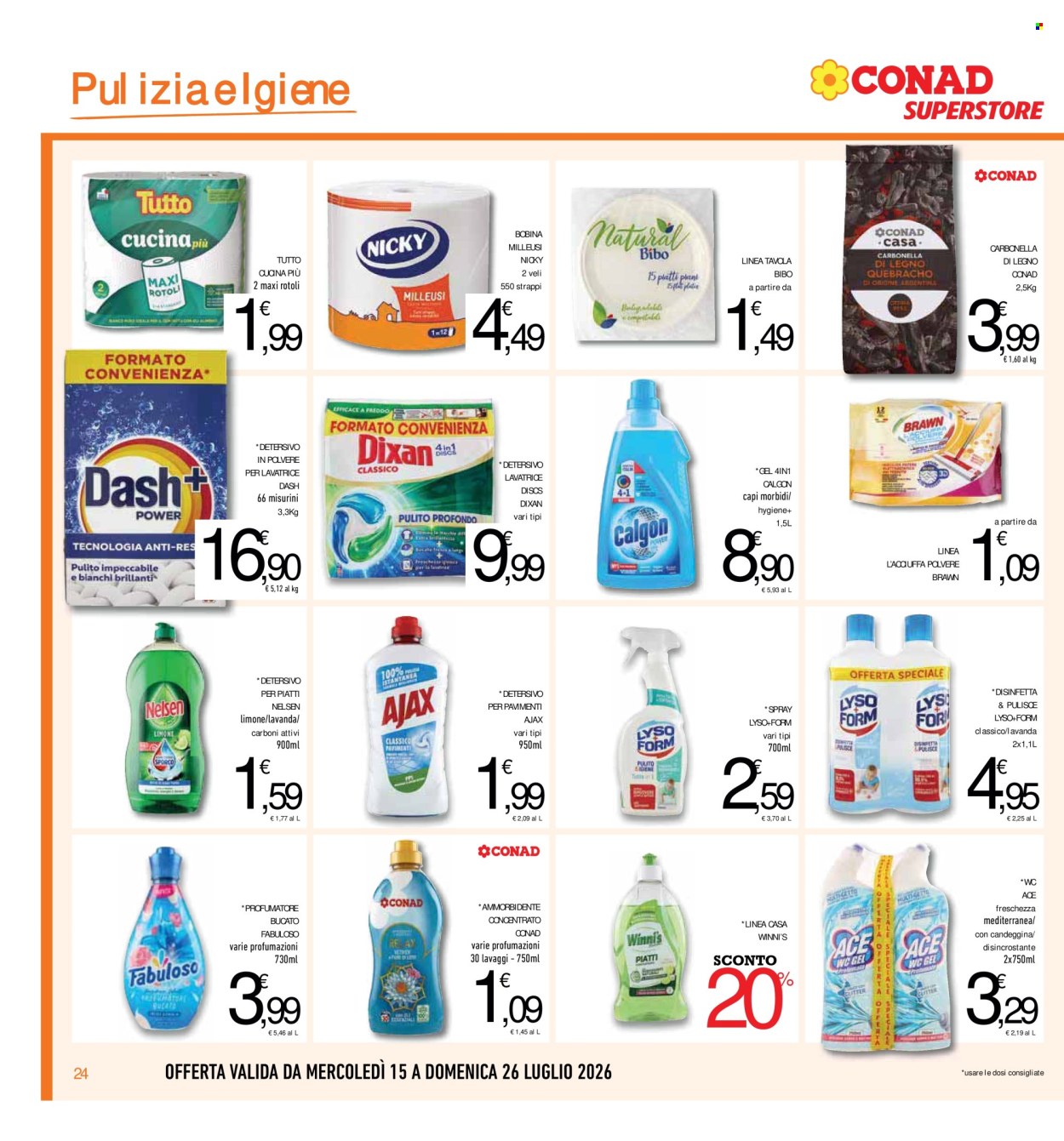 Volantino Conad Superstore - 15/7/2026 - 26/7/2026. Pagina 24