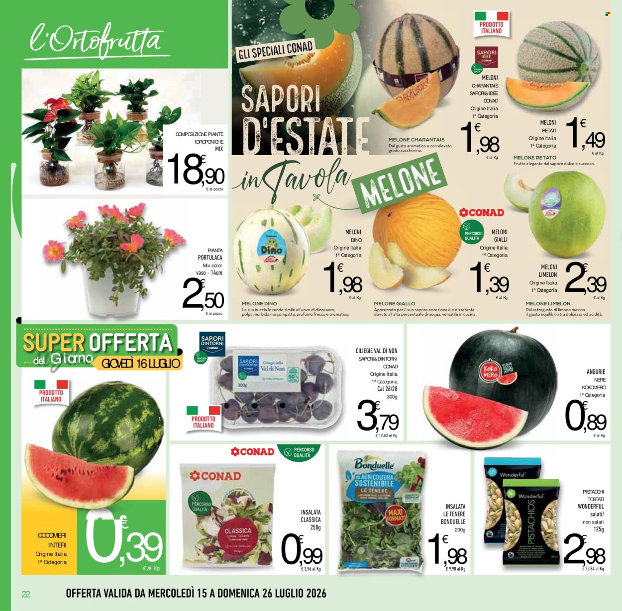 Volantino Conad Superstore - 15/7/2026 - 28/7/2026. Pagina 22