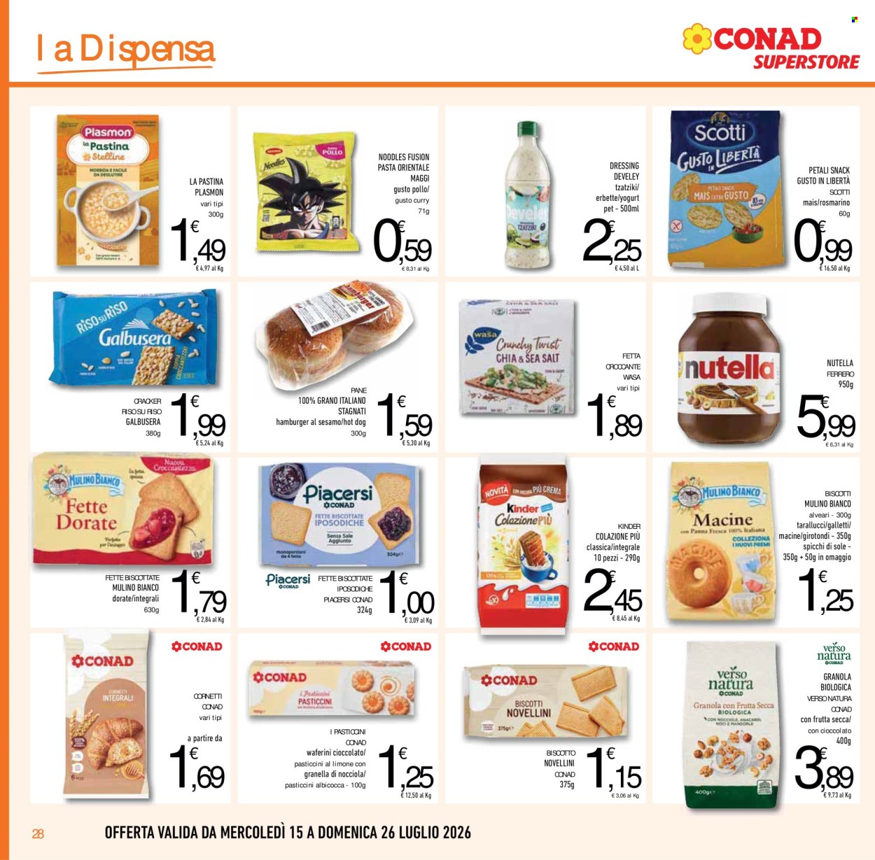 Volantino Conad Superstore - 15/7/2026 - 28/7/2026. Pagina 28