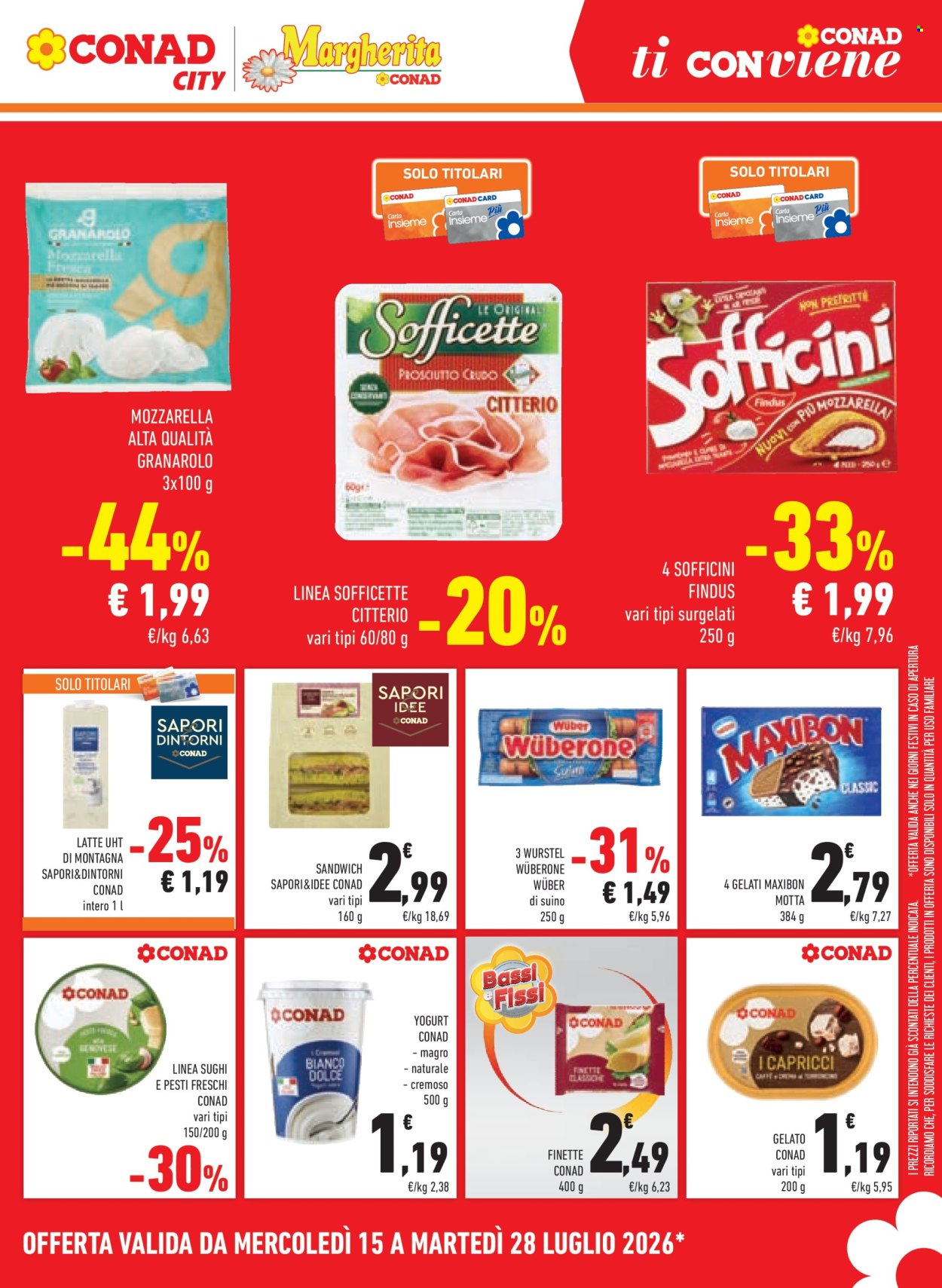 Volantino Conad - 15/7/2026 - 28/7/2026. Pagina 7