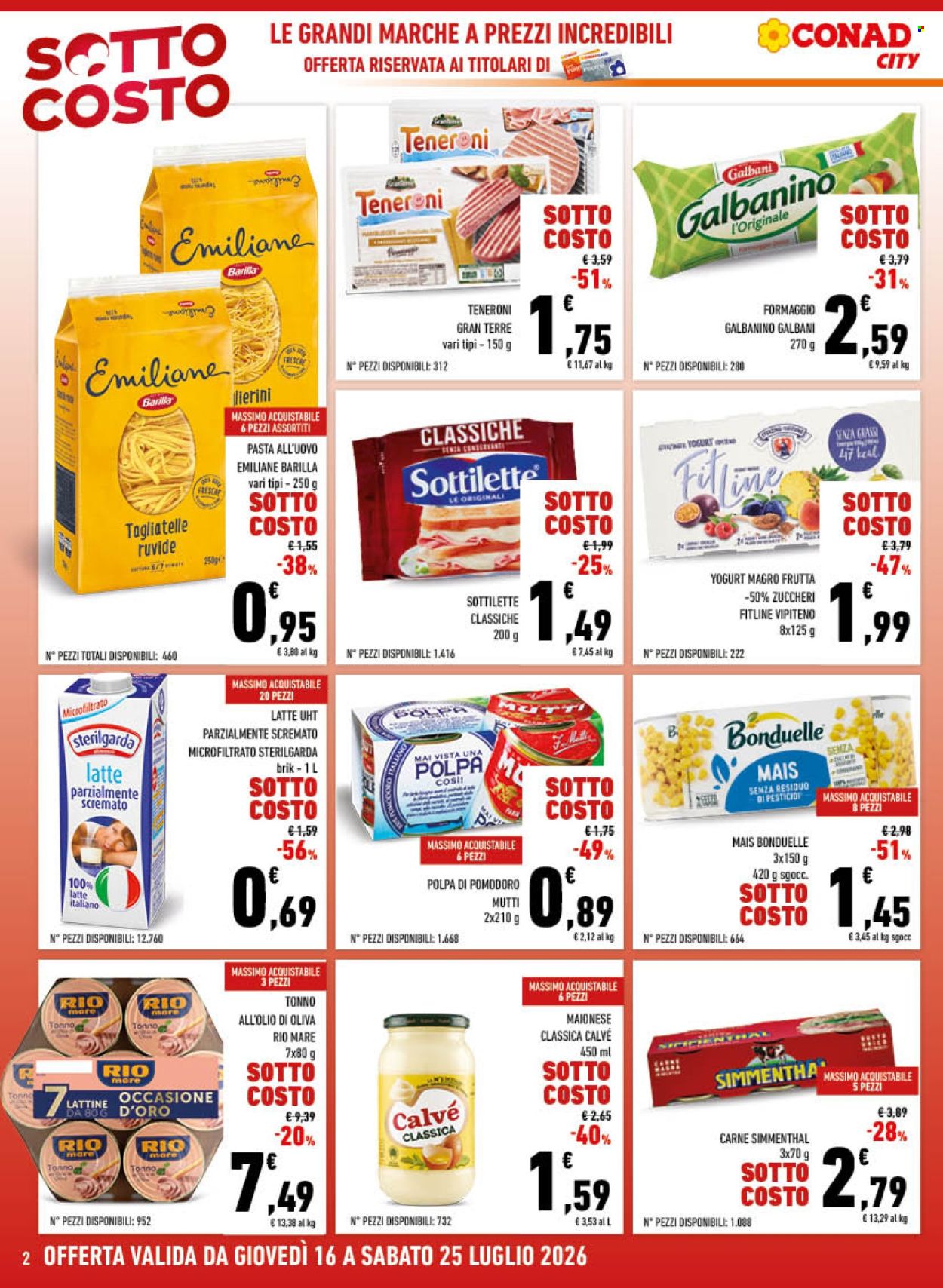 Volantino Conad - 16/7/2026 - 25/7/2026. Pagina 2