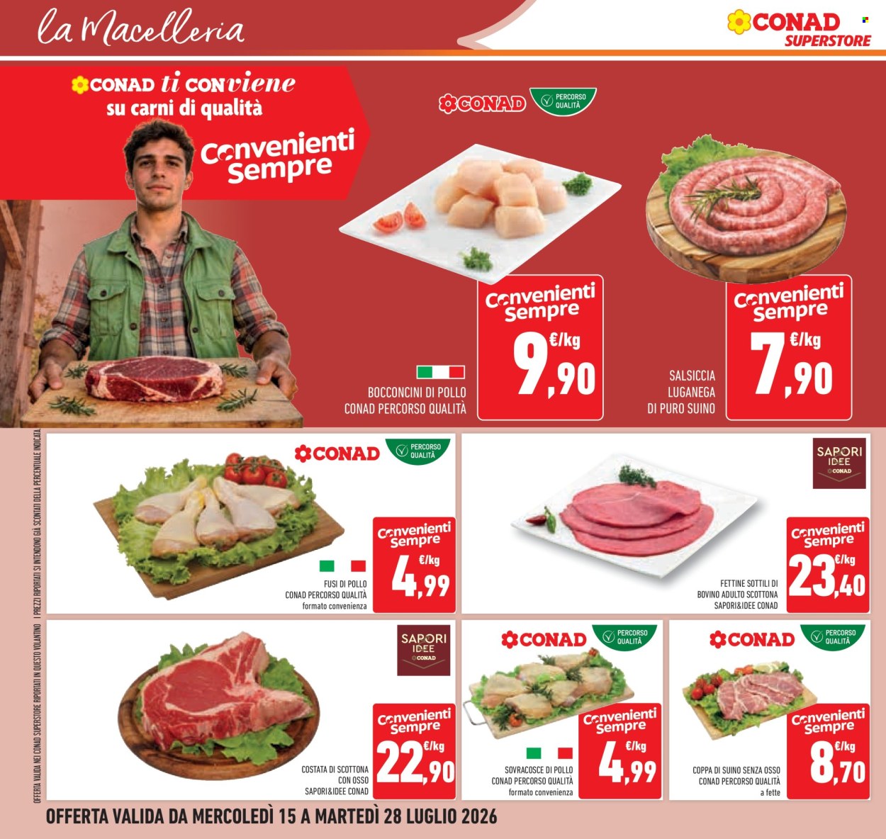 Volantino Conad Superstore - 15/7/2026 - 28/7/2026. Pagina 16
