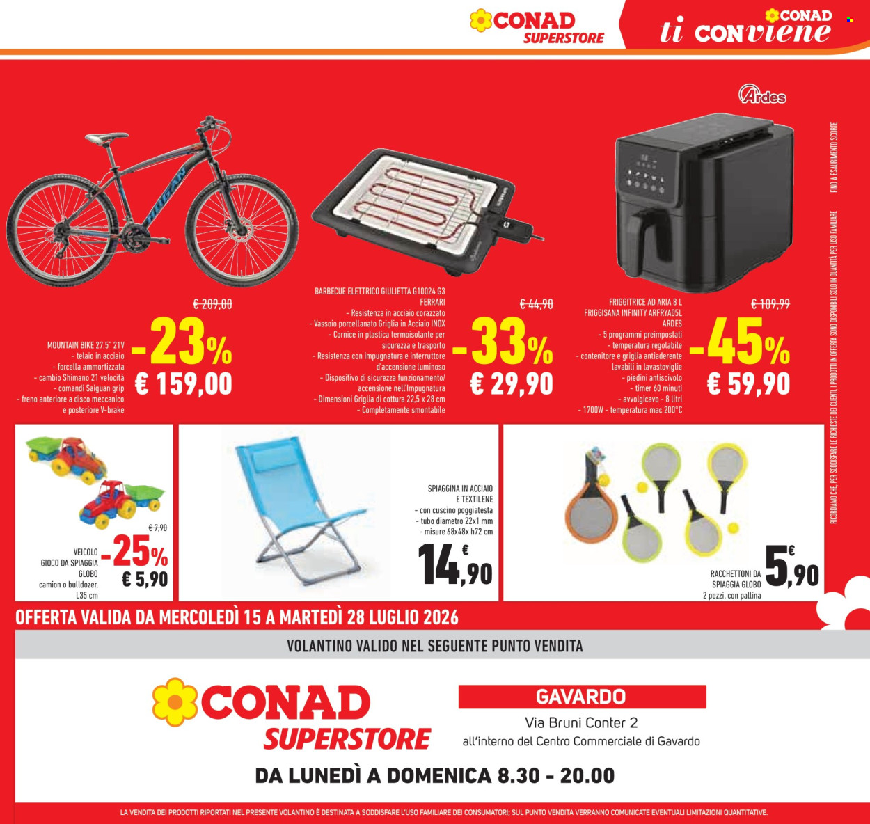 Volantino Conad Superstore - 15/7/2026 - 28/7/2026. Pagina 27
