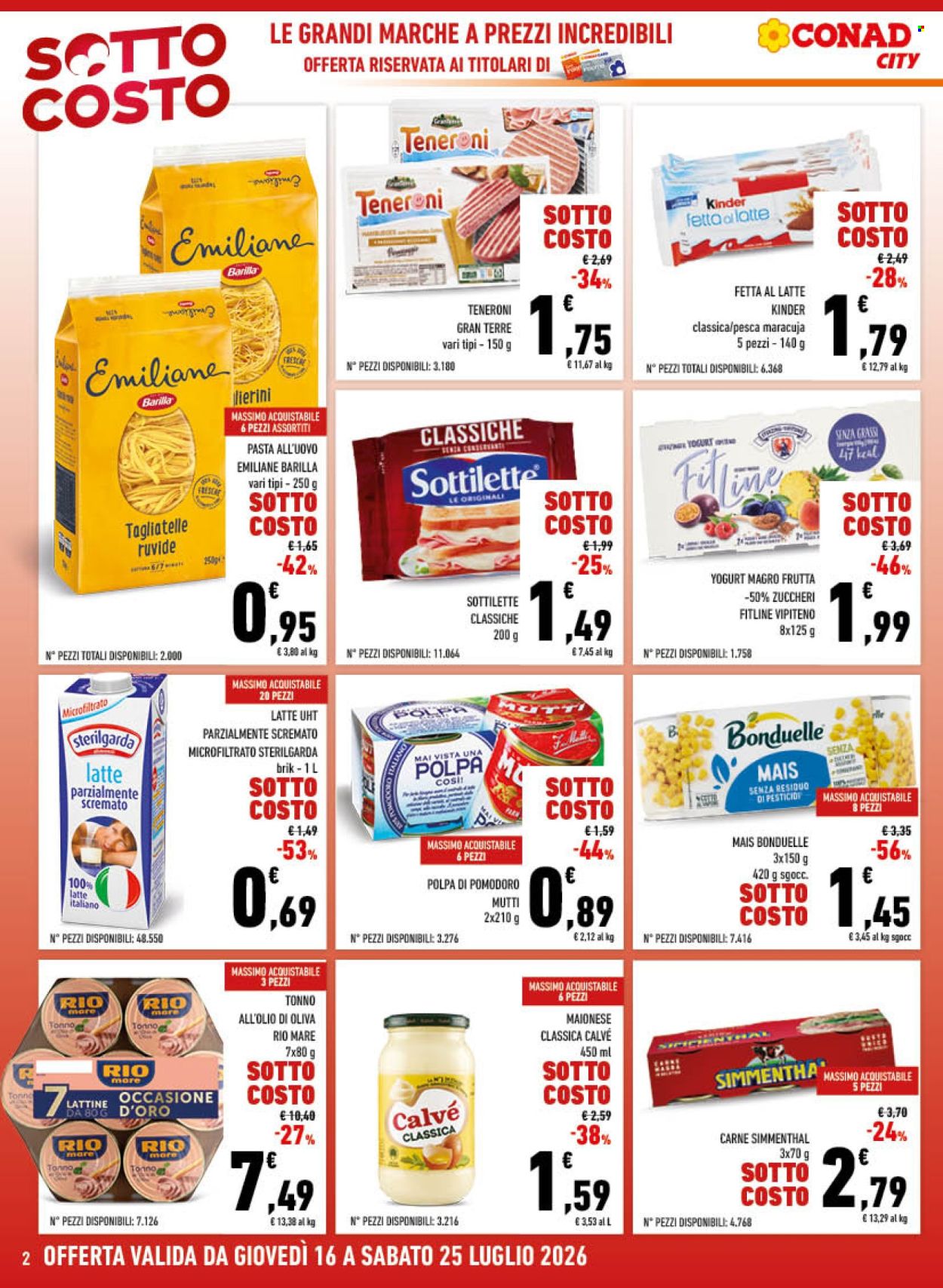 Volantino Conad - 16/7/2026 - 25/7/2026. Pagina 2
