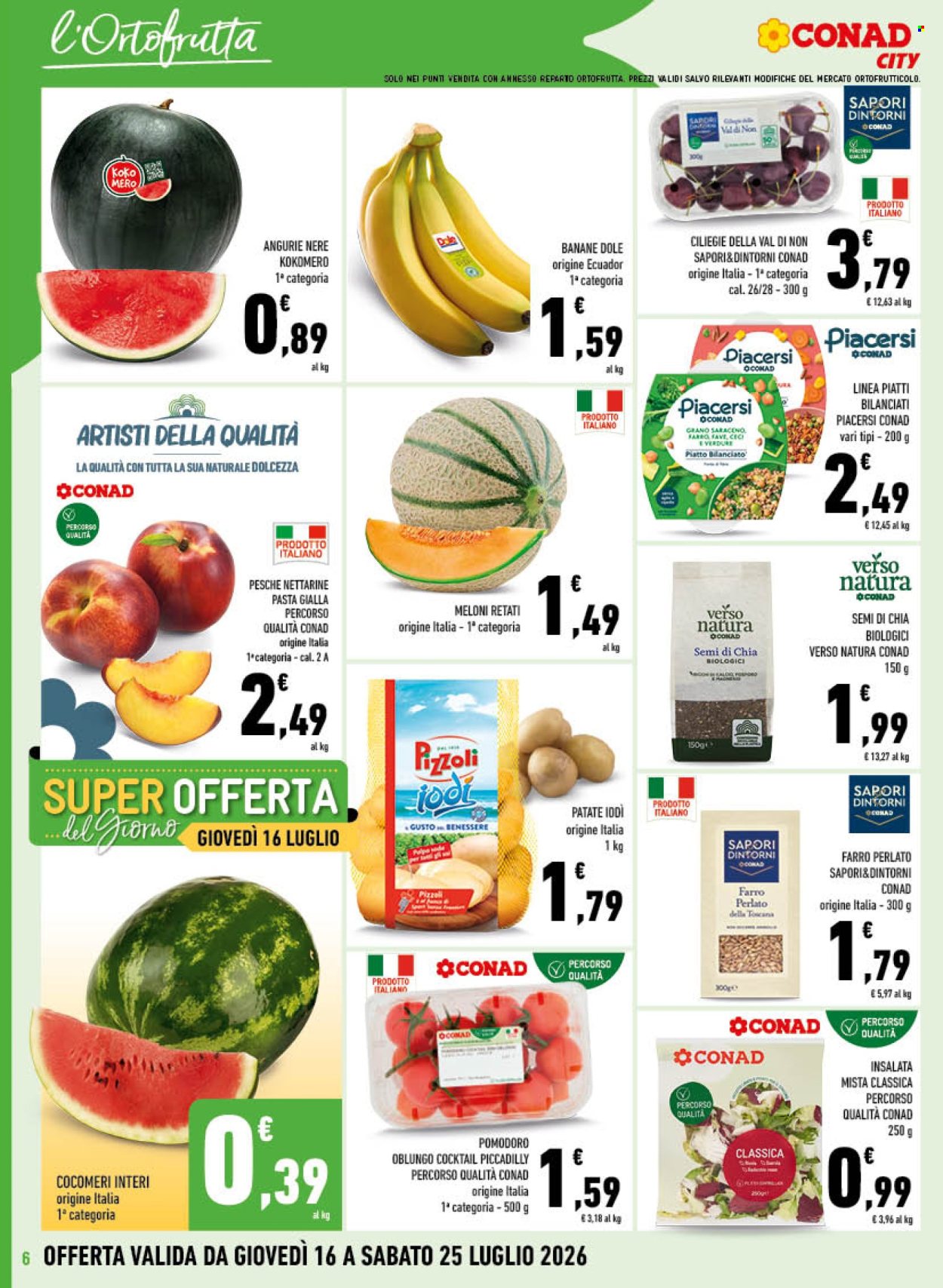 Volantino Conad - 16/7/2026 - 25/7/2026. Pagina 6