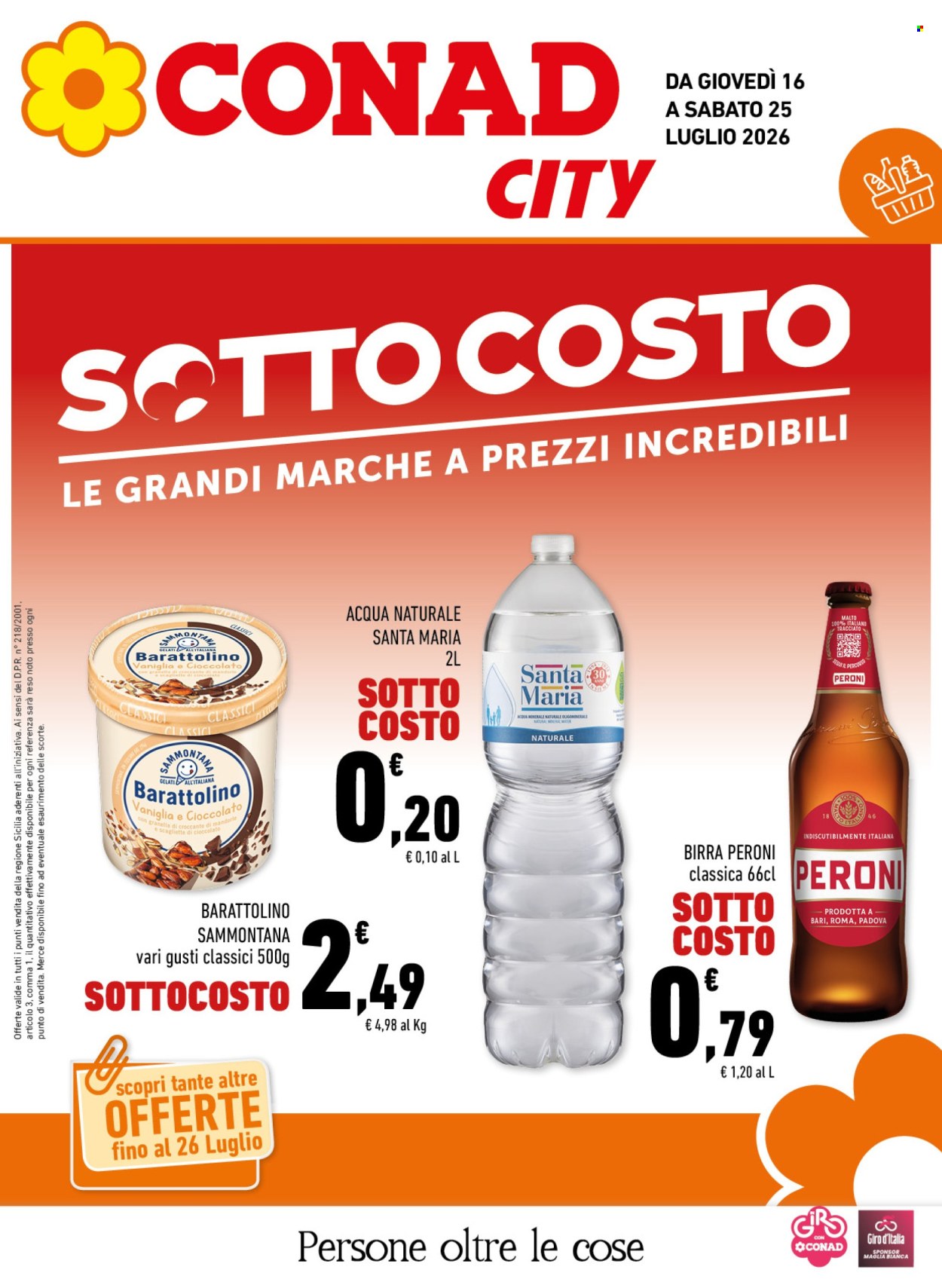 Volantino Conad - 16/7/2026 - 25/7/2026. Pagina 1