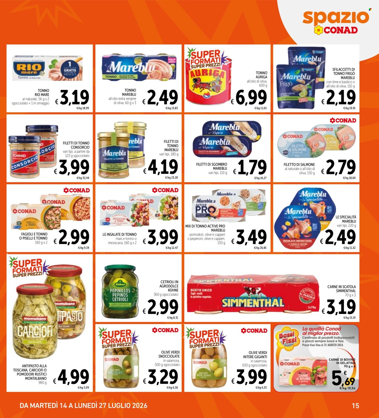 Volantino Spazio Conad - 14/7/2026 - 27/7/2026. Pagina 15