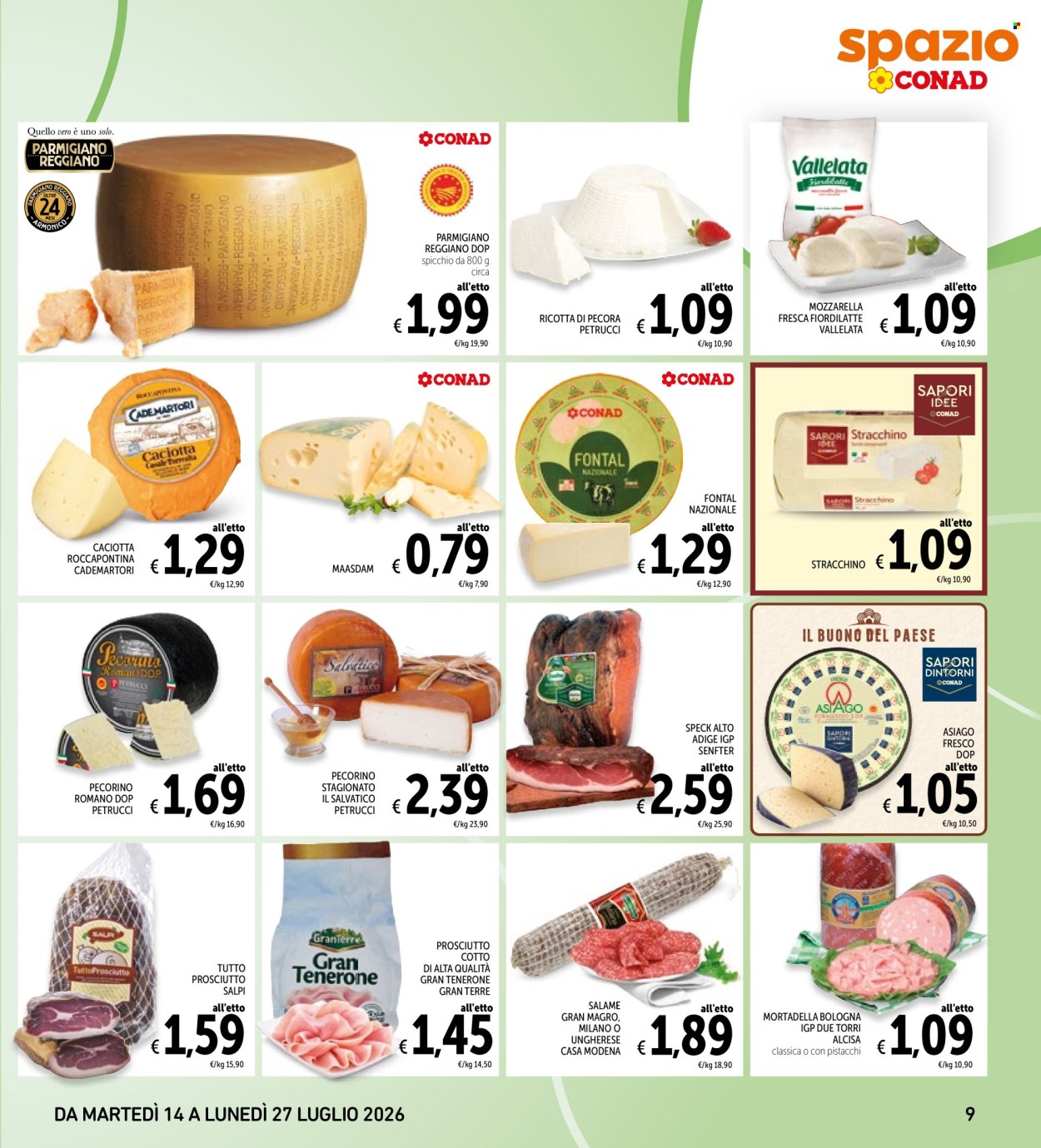 Volantino Spazio Conad - 14/7/2026 - 27/7/2026. Pagina 9