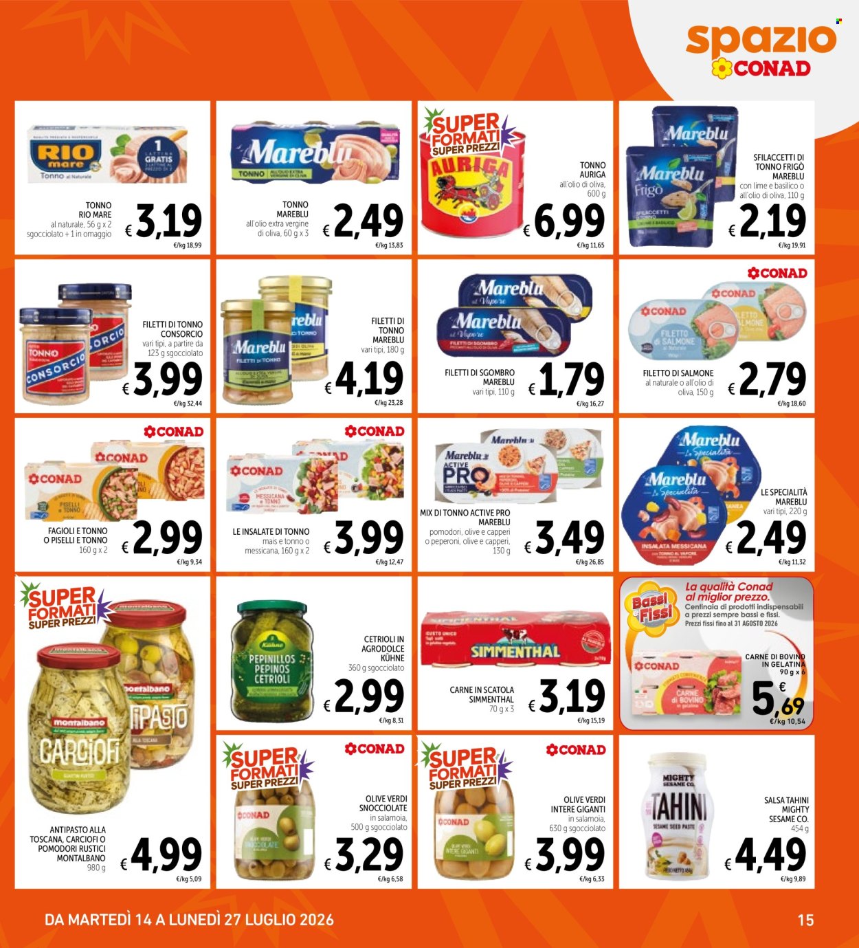 Volantino Spazio Conad - 14/7/2026 - 27/7/2026. Pagina 15