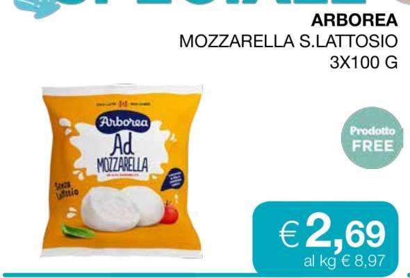 ARBOREA MOZZARELLA S.LATTOSIO 3X100 G