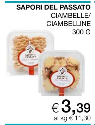SAPORI DEL PASSATO CIAMBELLE/CIAMBELLINE