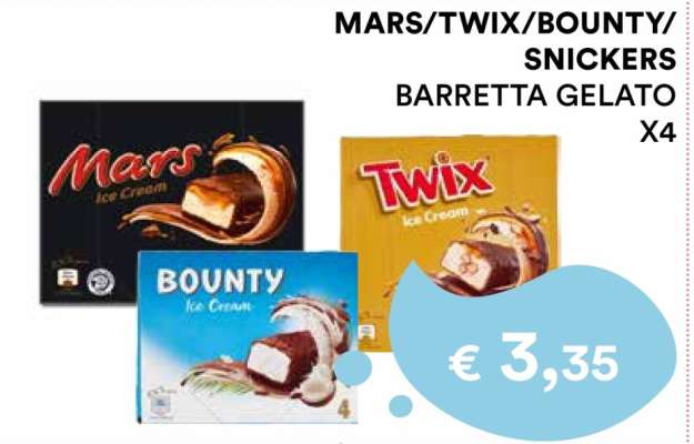 MARS/TWIX/BOUNTY SNICKERS
