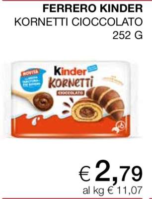 FERRERO KINDER KORNETTI CIOCCOLATO