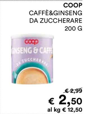 COOP CAFFÈ&GINSENG DA ZUCCHERARE 200 G