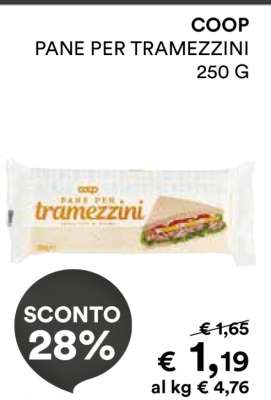 COOP PANE PER TRAMEZZINI