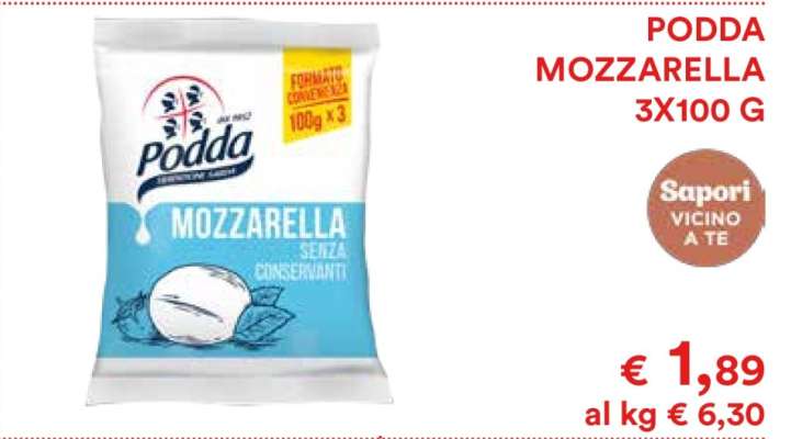 PODDA MOZZARELLA 3X100 G