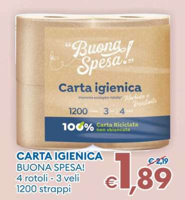 CARTA IGIENICA BUONA SPESA!