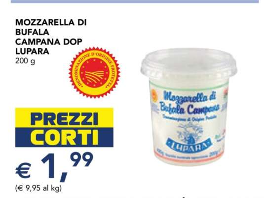 MOZZARELLA DI BUFALA CAMPANA DOP LUPARA