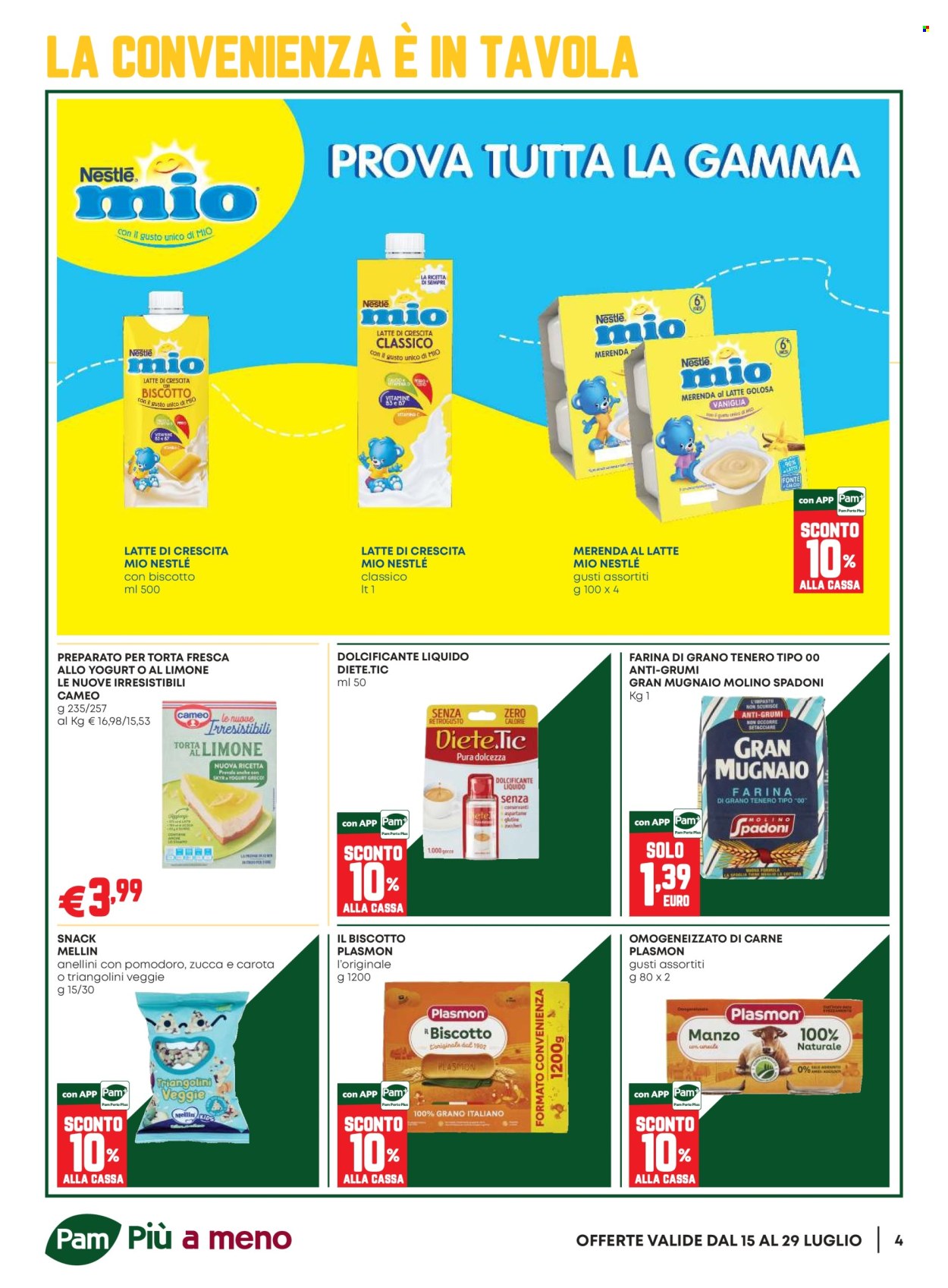 Volantino Pam Panorama - 16/7/2026 - 29/7/2026. Pagina 4
