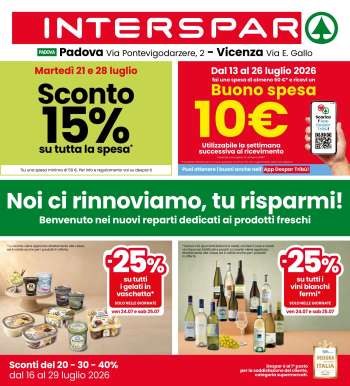 Volantino Interspar - 16/7/2026 - 29/7/2026.