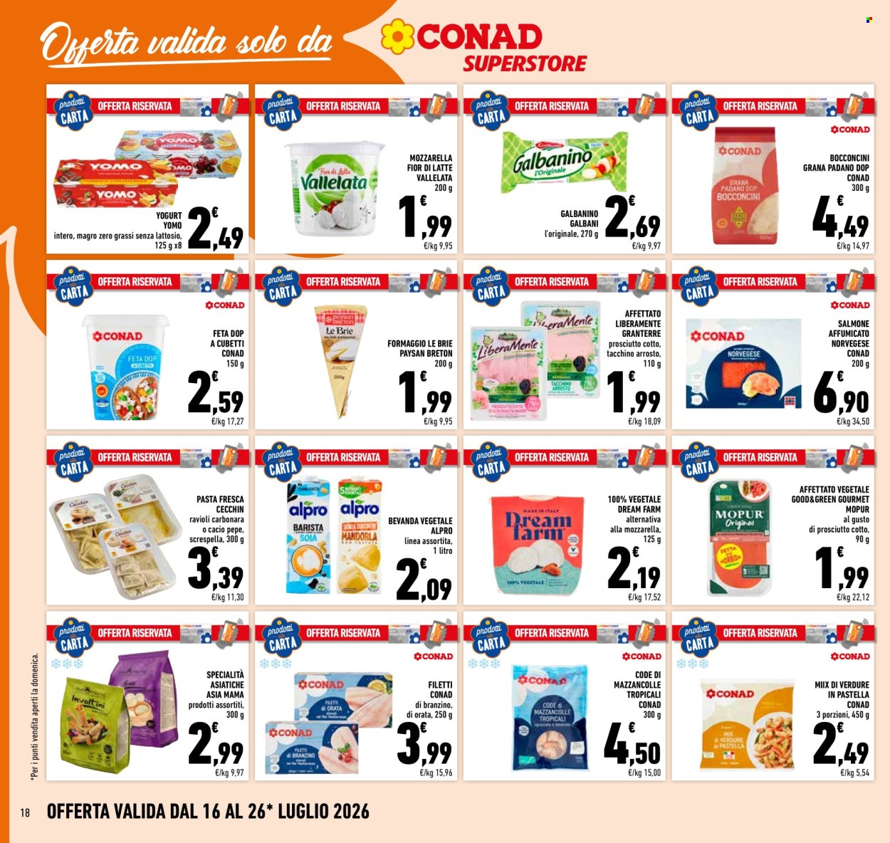 Volantino Conad Superstore - 16/7/2026 - 26/7/2026. Pagina 18