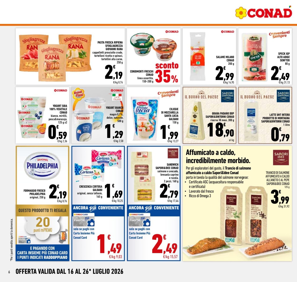 Volantino Conad - 16/7/2026 - 26/7/2026. Pagina 6