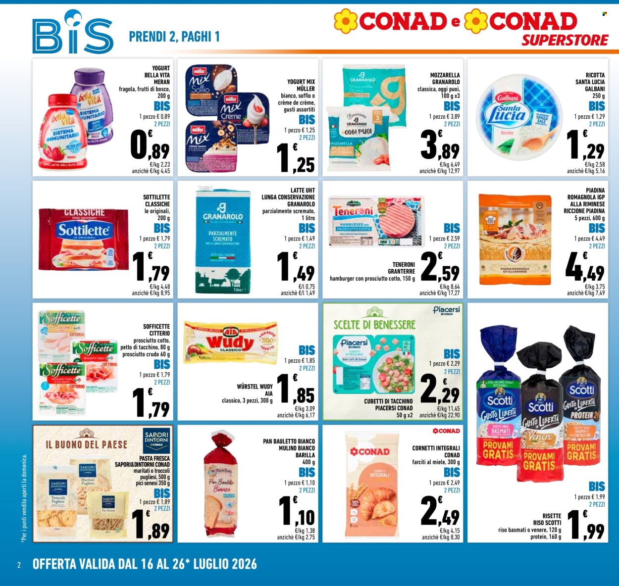 Volantino Conad Superstore - 16/7/2026 - 26/7/2026. Pagina 2