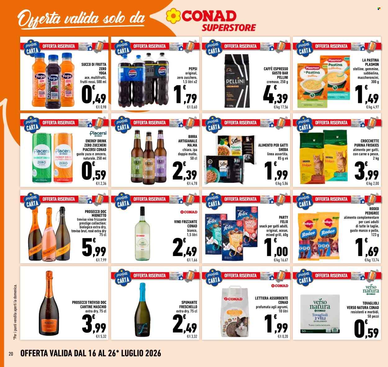 Volantino Conad Superstore - 16/7/2026 - 26/7/2026. Pagina 20