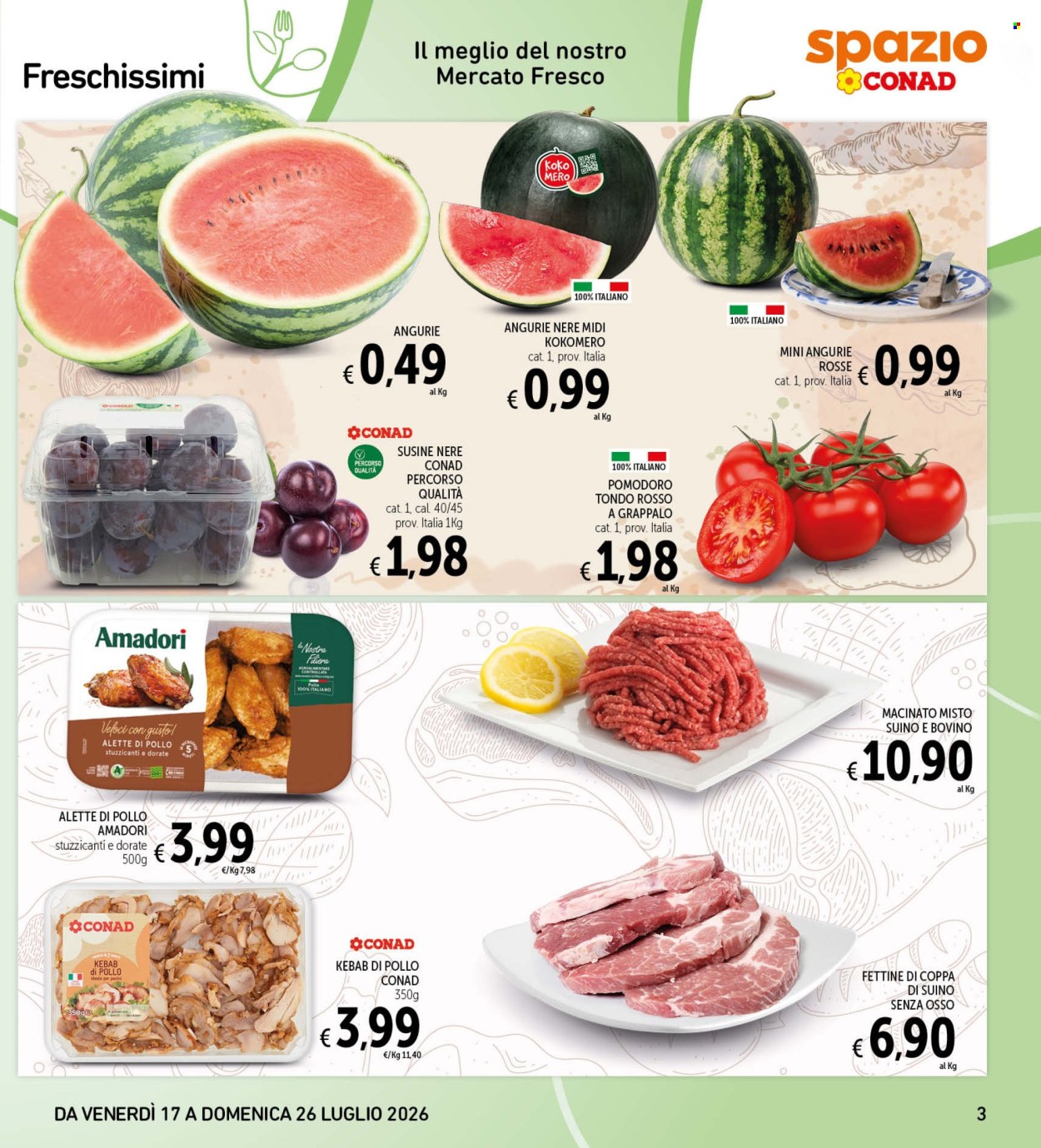 Volantino Spazio Conad - 17/7/2026 - 26/7/2026. Pagina 3