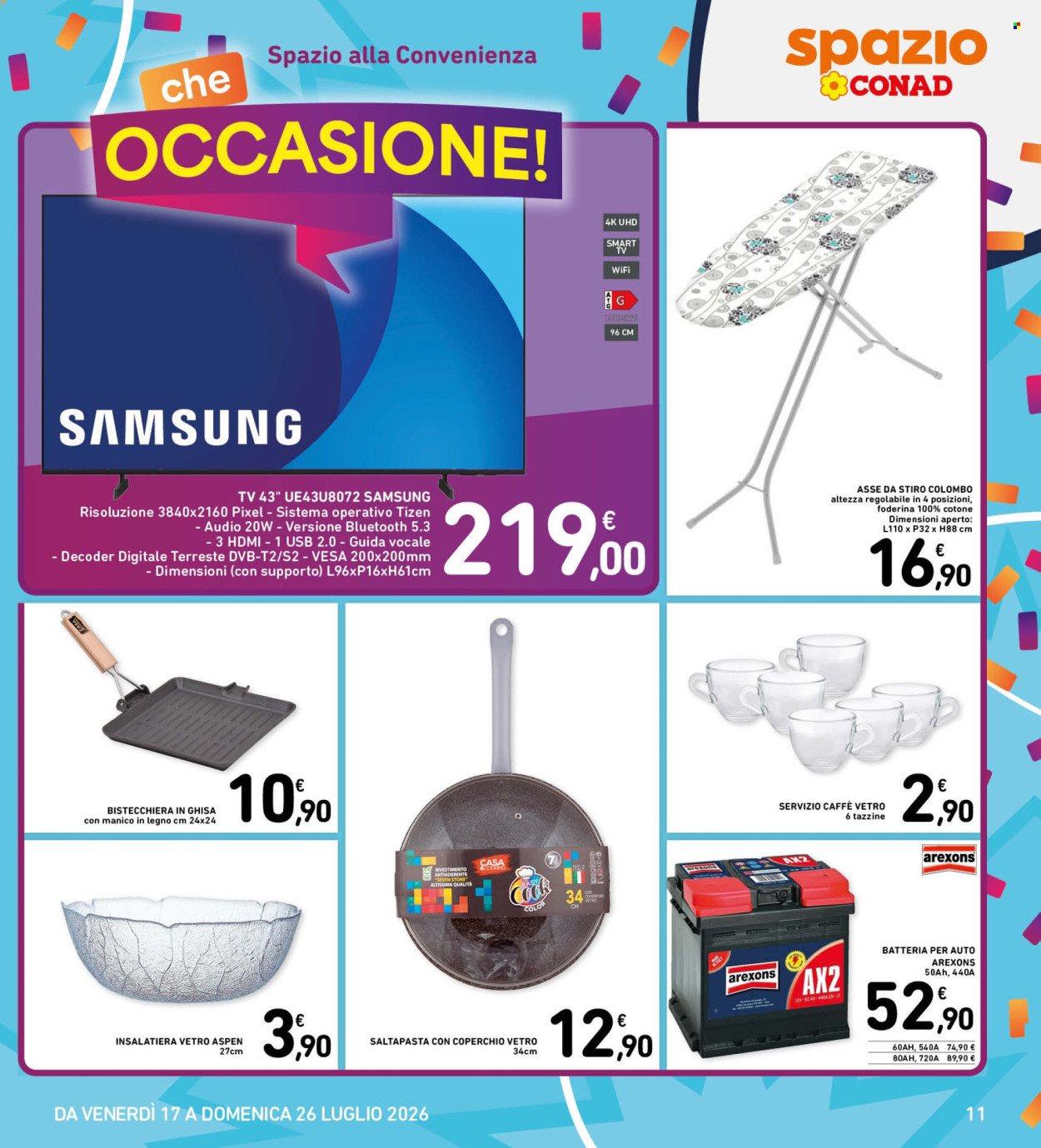 Volantino Spazio Conad - 17/7/2026 - 26/7/2026. Pagina 11