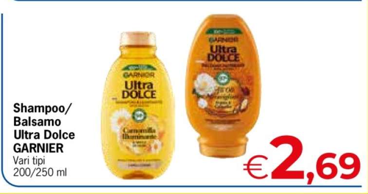 SHAMPOO, BALSAMO ULTRA DOLCE GARNIER