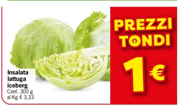 Insalata lattuga iceberg
