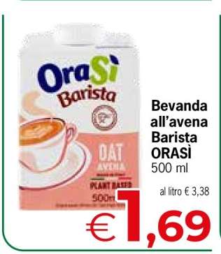 Bevanda all’avena Barista ORASÌ