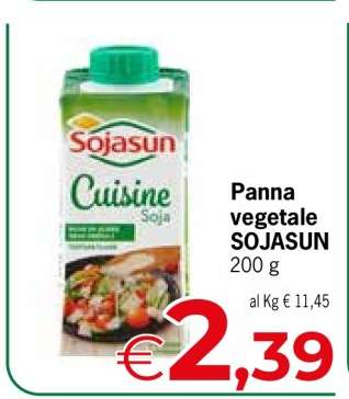 Panna vegetale SOJASUN