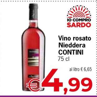 Vino rosato Nieddera CONTINI
