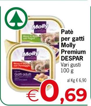 Patè per gatti Molly Premium DESPAR