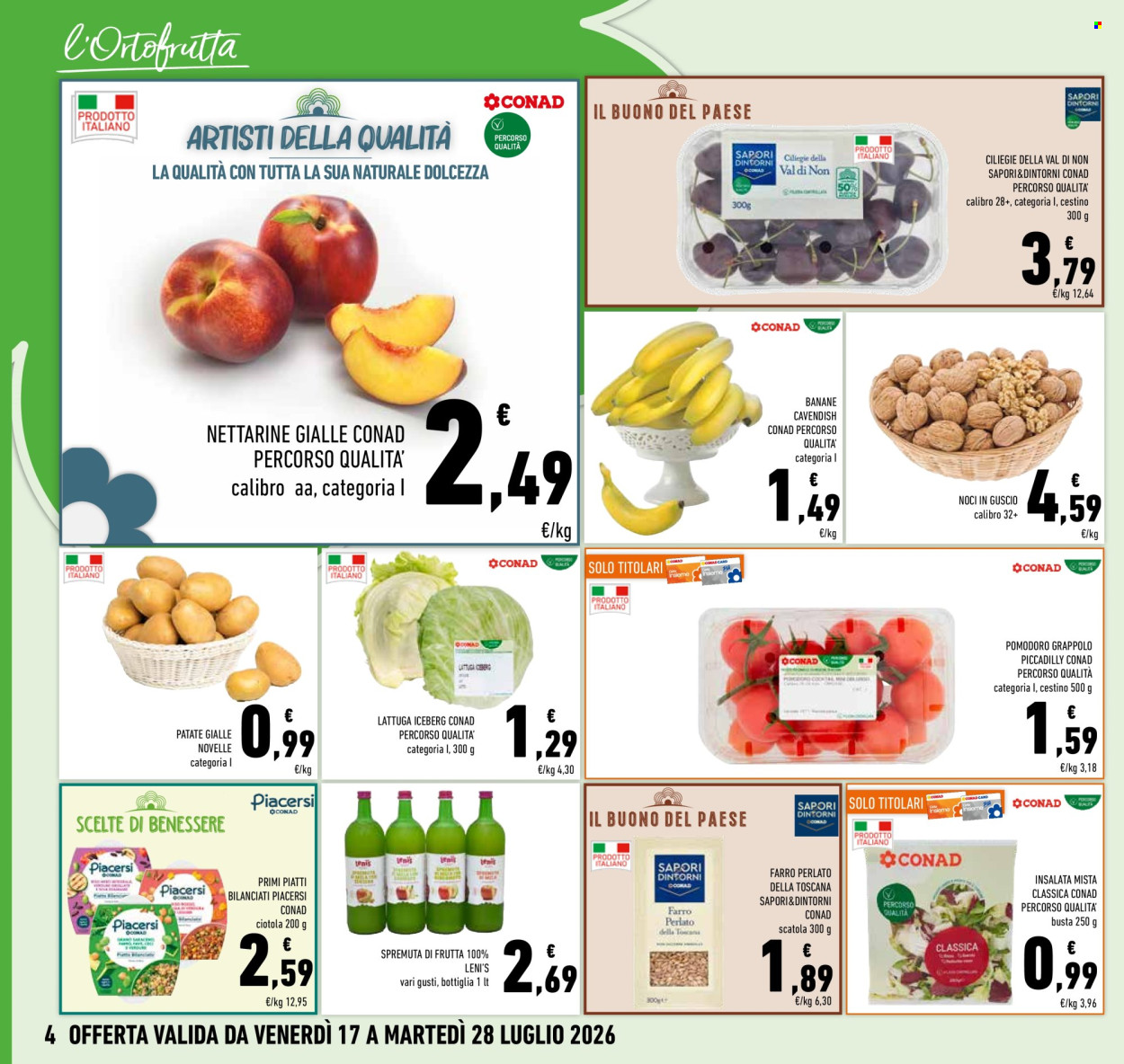 Volantino Conad - 17/7/2026 - 28/7/2026. Pagina 4