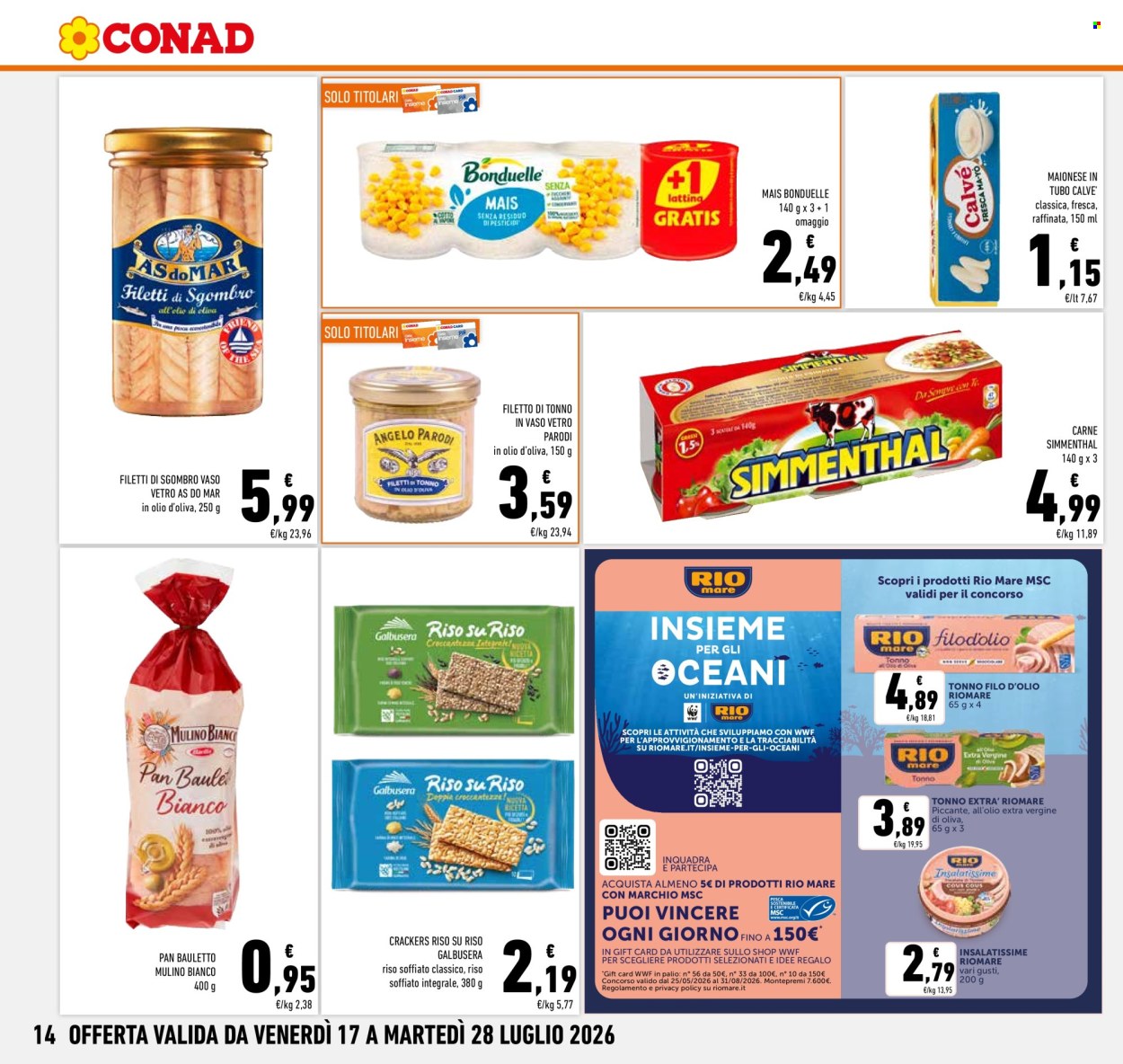 Volantino Conad - 17/7/2026 - 28/7/2026. Pagina 14