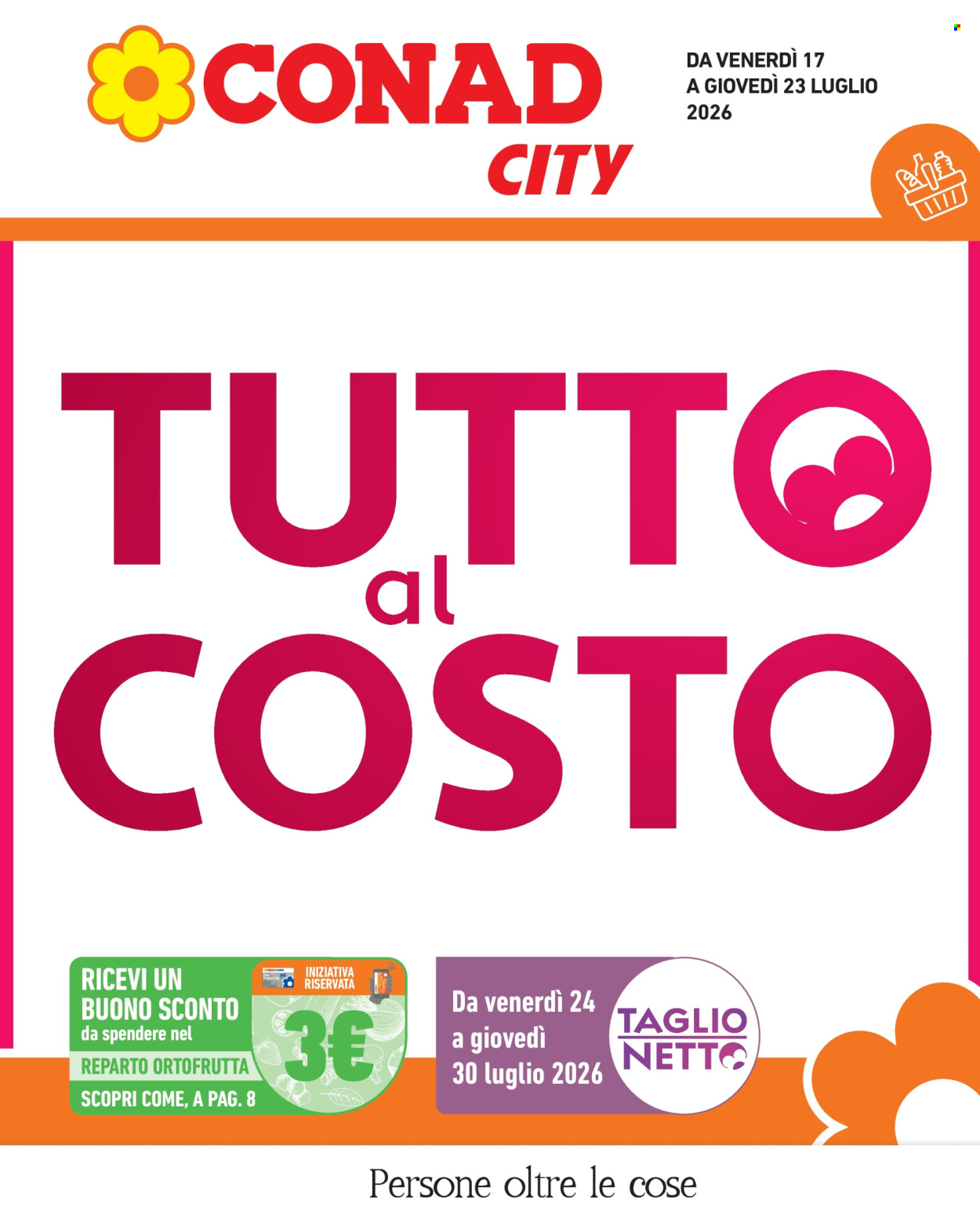 Volantino Conad City - 17/7/2026 - 23/7/2026. Pagina 1