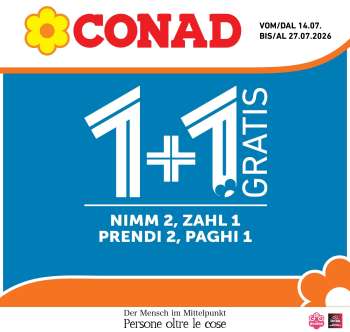 Volantino Conad - 14/7/2026 - 27/7/2026.