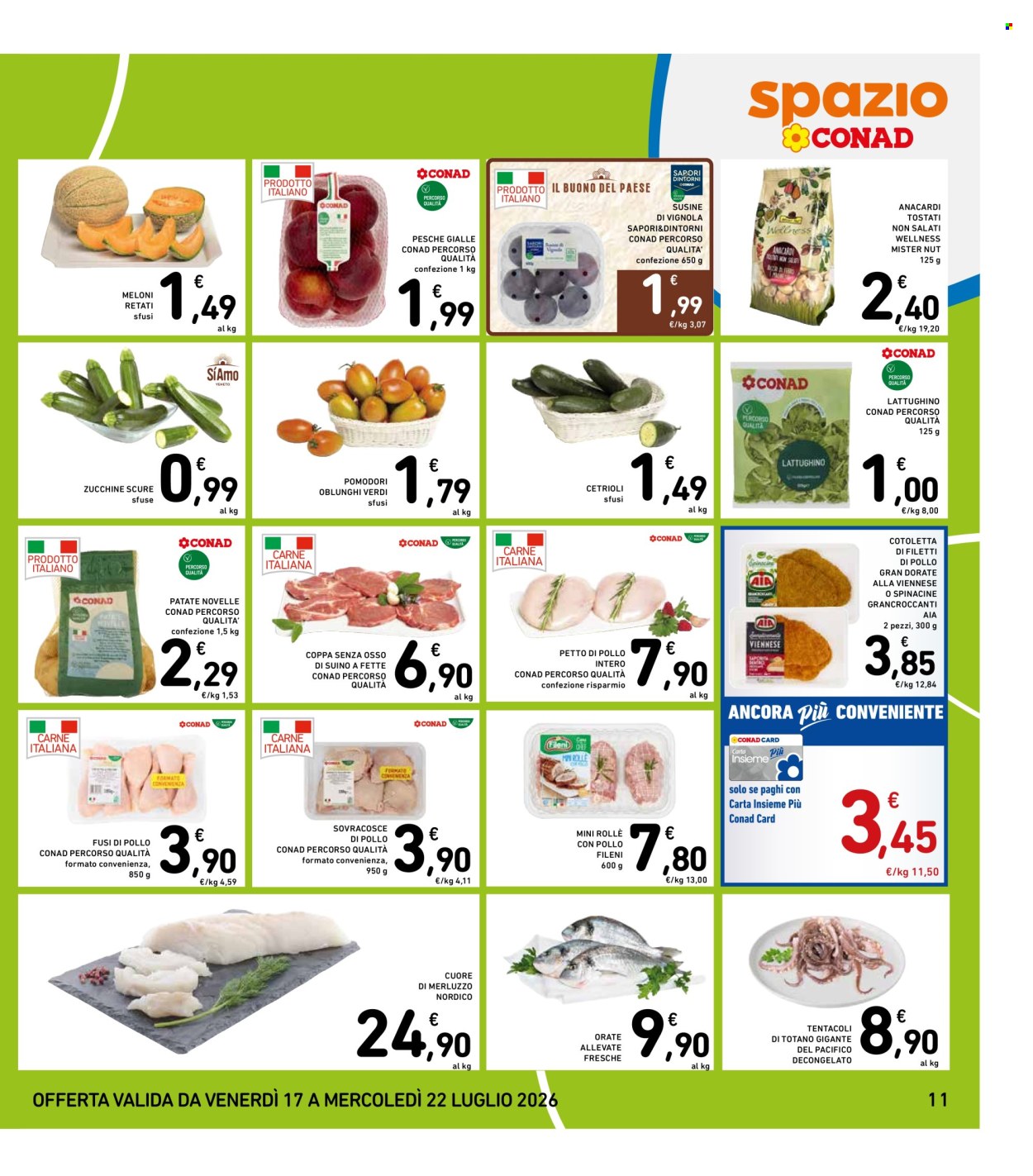 Volantino Spazio Conad - 17/7/2026 - 22/7/2026. Pagina 11