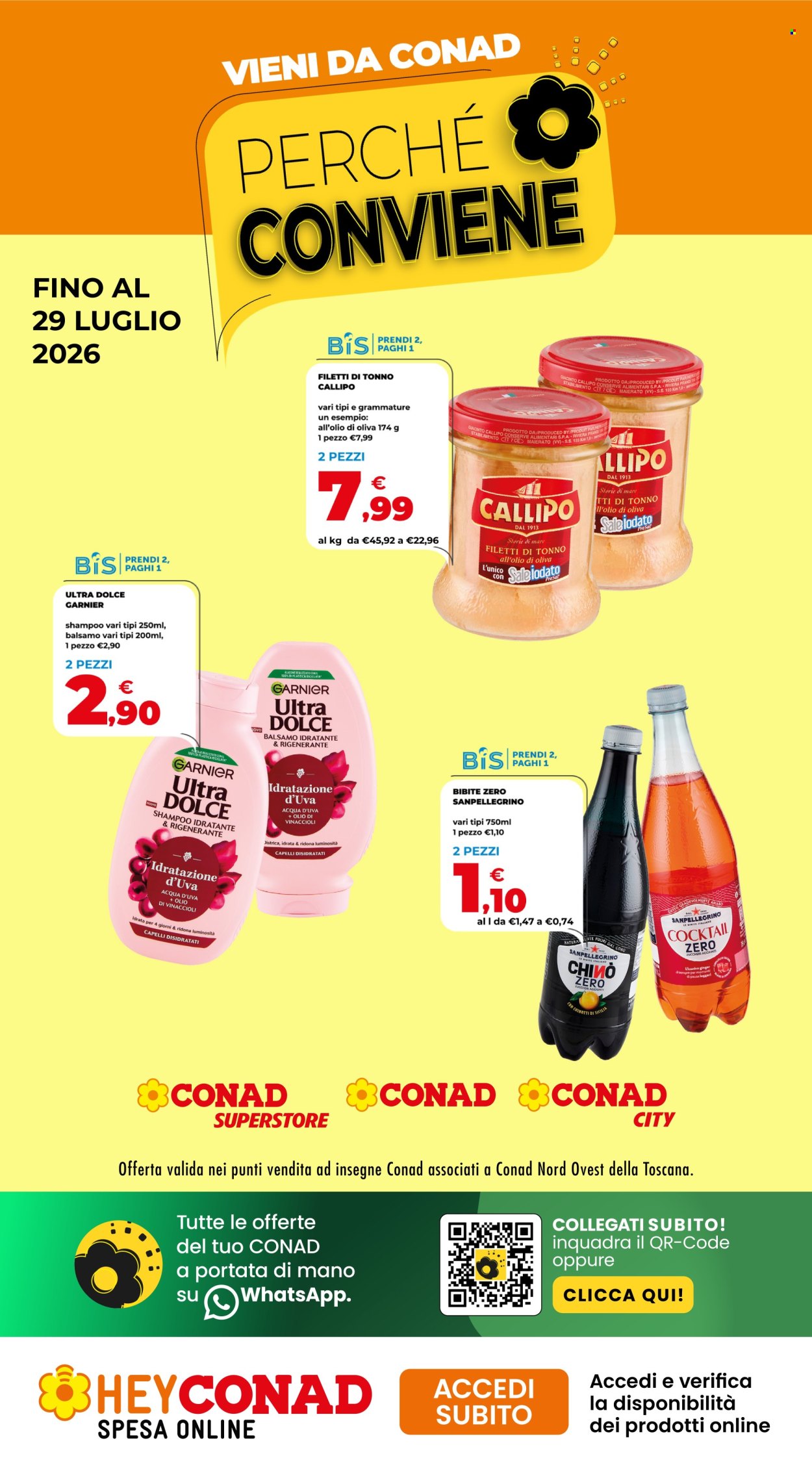 Volantino Conad - 16/7/2026 - 29/7/2026. Pagina 1