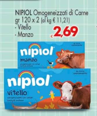 Nipiol Omogeneizzati di Carne