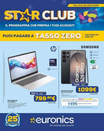 Volantino Euronics - 16/7/2026 - 29/7/2026.